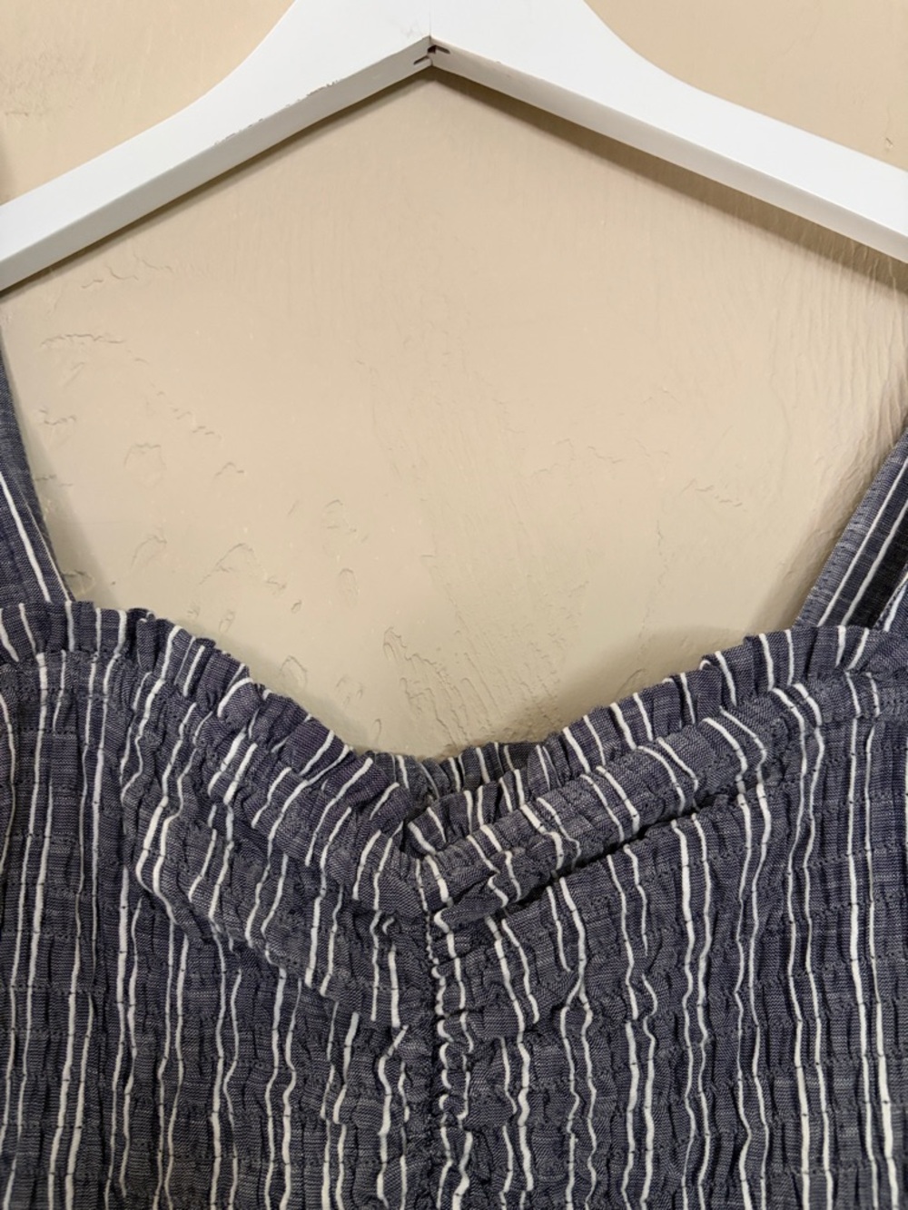 En Crème Striped Blue Tie-Shoulder Jumpsuit. Never Worn! NWOT! - Picture 6 of 11